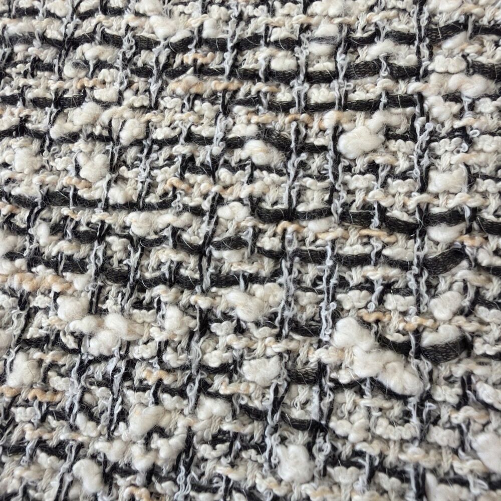 St. John Bouclé Tweed Wide-Leg Knit Pants Salt & Pepper L Quiet Luxury Old Money - Picture 11 of 11